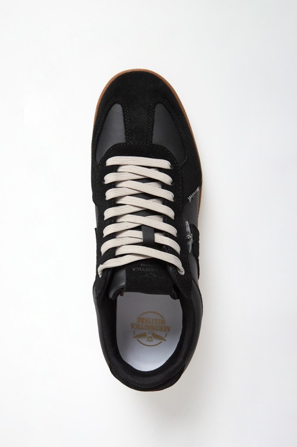 Sneakersy męskie skórzane AERONAUTICA MILITARE
