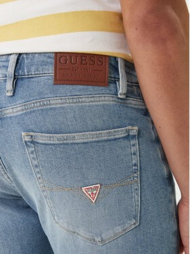Guess Jeansy Angeles M2YAN2 D4Q43 Niebieski Slim Fit