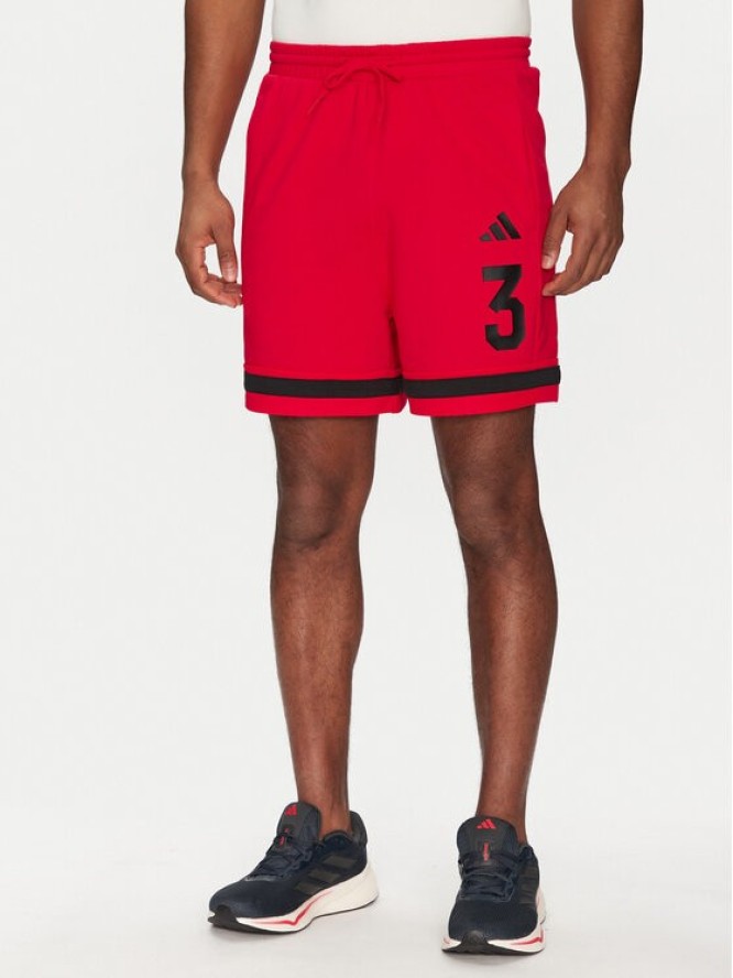 adidas Szorty sportowe Seasonal Essentials Sport JD8089 Czerwony Regular Fit