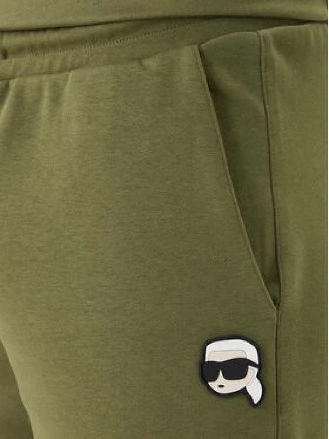 KARL LAGERFELD Szorty sportowe 705019 562900 Zielony Regular Fit