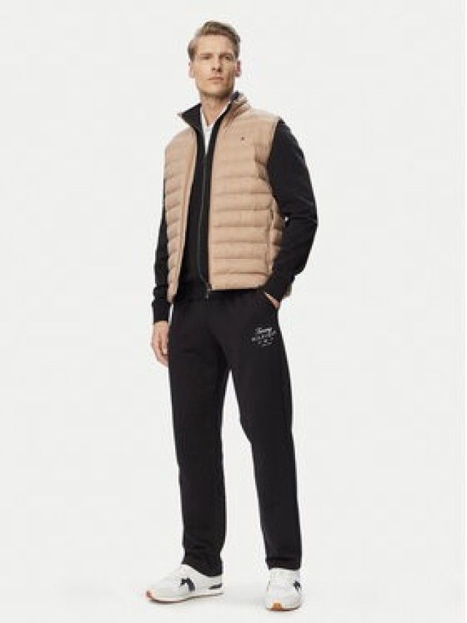 Tommy Hilfiger Spodnie dresowe Script Stack MW0MW44332 Czarny Regular Fit