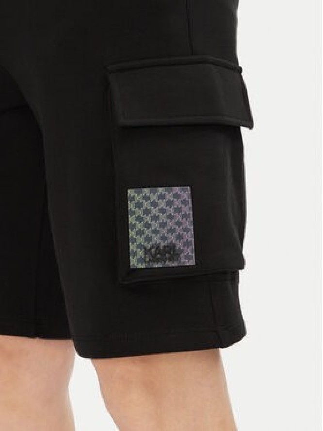 KARL LAGERFELD Szorty sportowe 705402 552917 Czarny Regular Fit