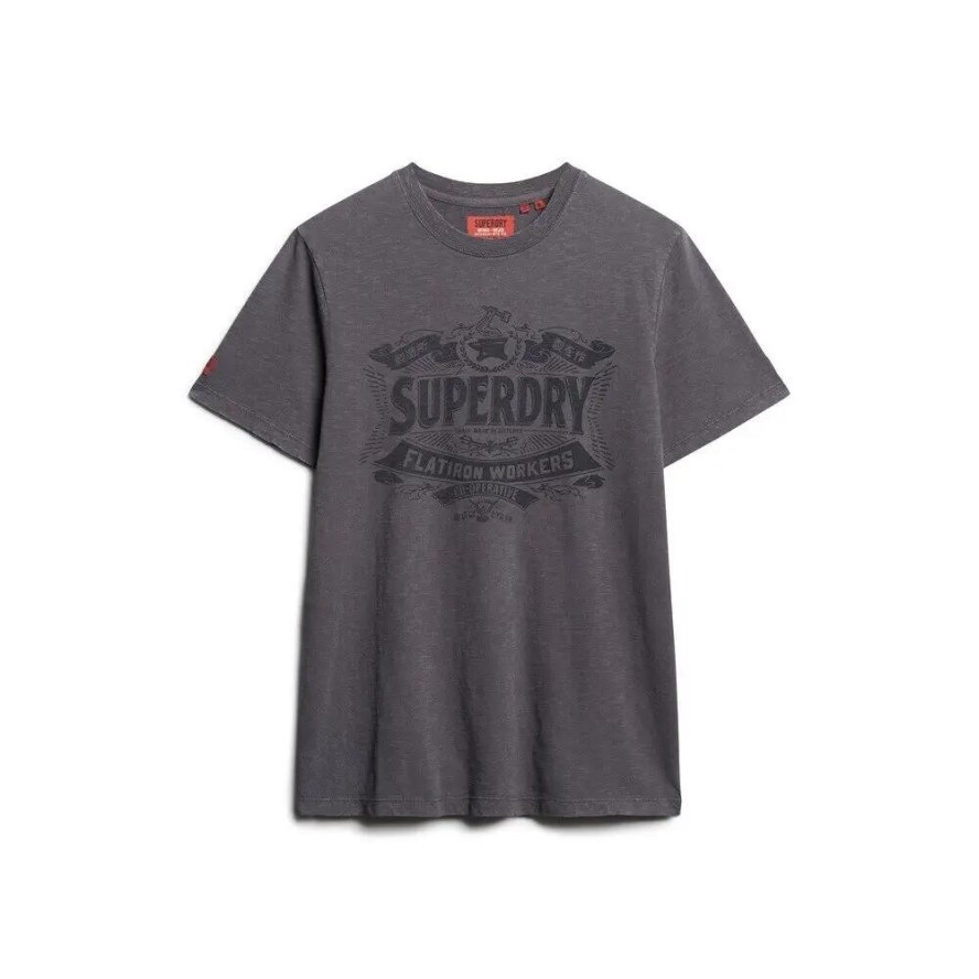 Wzorzysta koszulka Superdry Workwear Script