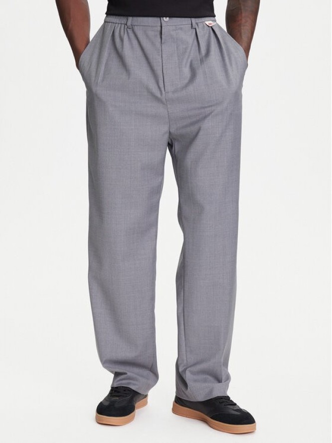 Kappa Spodnie materiałowe 62131TW Szary Regular Fit