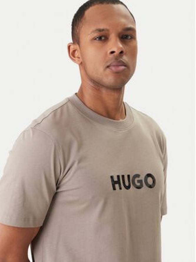 HUGO T-Shirt Dumeo 50557437 Beżowy Regular Fit