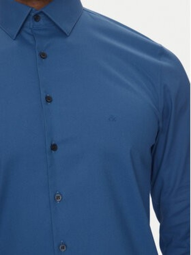 Calvin Klein Koszula K10K114298 Niebieski Slim Fit