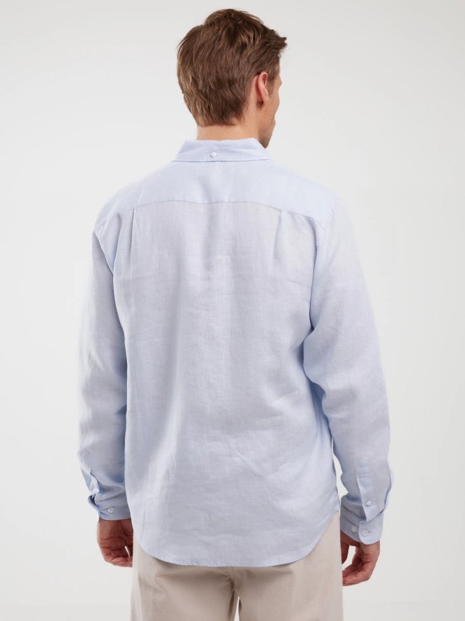 Lniana koszula męska błękitna Jianis 400