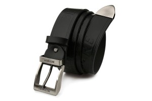 Pasek skórzany BELTIMORE r.105-120 cm 524 czarny
