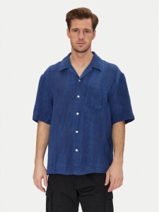 Gant Koszula 3250062 Niebieski Relaxed Fit