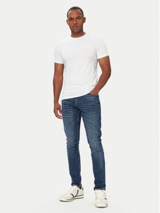 Guess T-Shirt M6YI24 K3728 Biały Extra Slim Fit