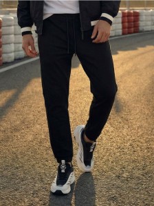 Spodnie dresowe jogger - czarny