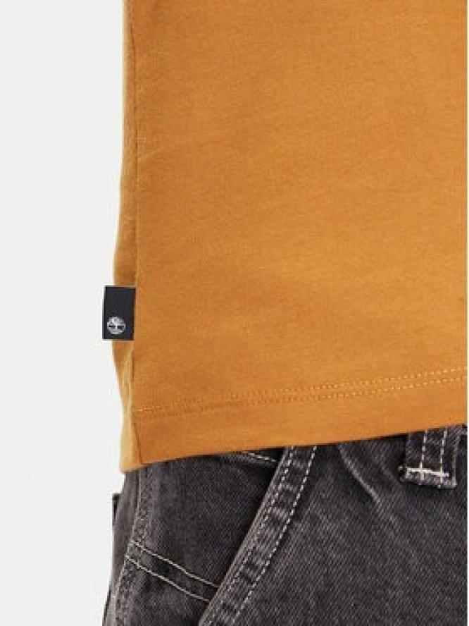 Timberland T-Shirt TB0A5UPQ Beżowy Regular Fit