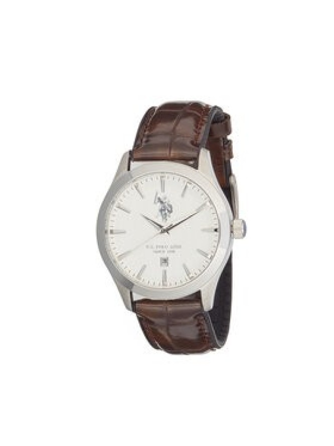 U.S. Polo Assn. Zegarek Yale USP7369WH Brązowy
