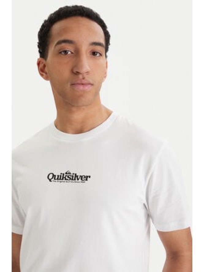 Quiksilver T-Shirt EQYZT08174 Biały Regular Fit