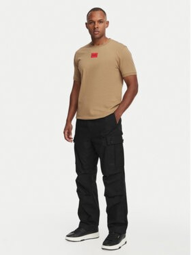 HUGO Spodnie cargo Carlos261 50559453 Czarny Straight Fit