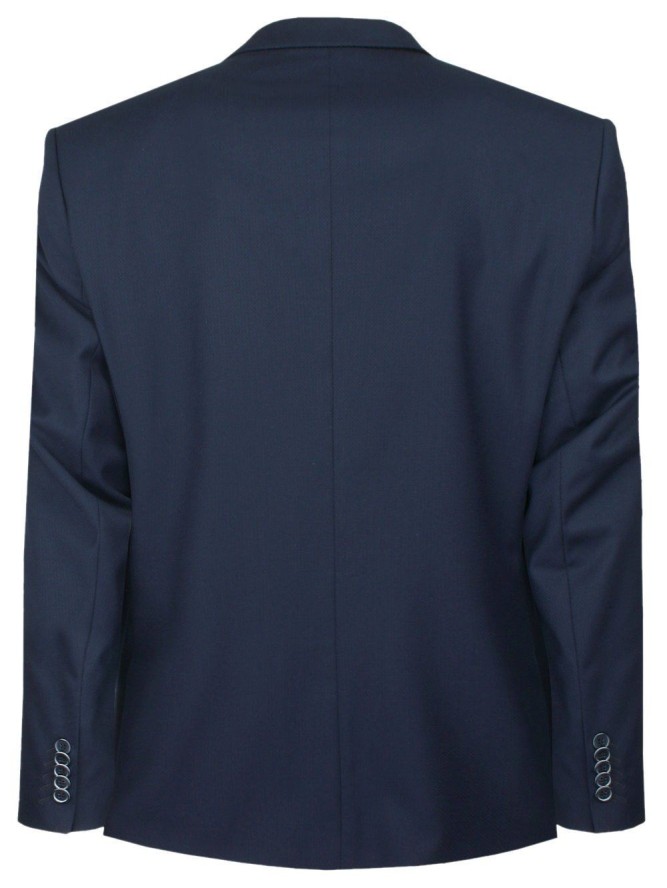 Męski, Taliowany Garnitur (Wesele, Studniówka) - Casino - Ciemny Granat