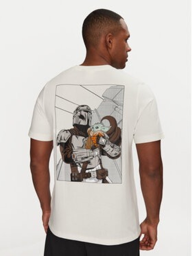 adidas T-Shirt Star Wars The Mandalorian™ JI5715 Biały Regular Fit