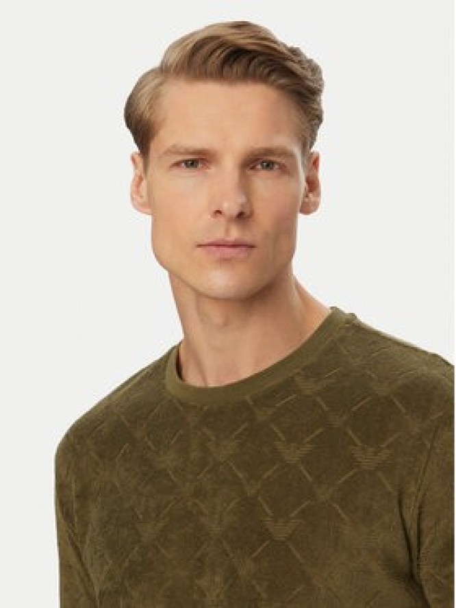 Emporio Armani T-Shirt EM000692 AF20449 F7014 Zielony Regular Fit