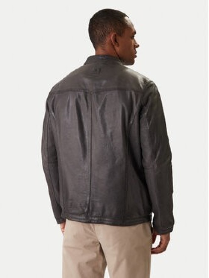 Milestone Kurtka skórzana Oliverio 611099 60770 Szary Regular Fit