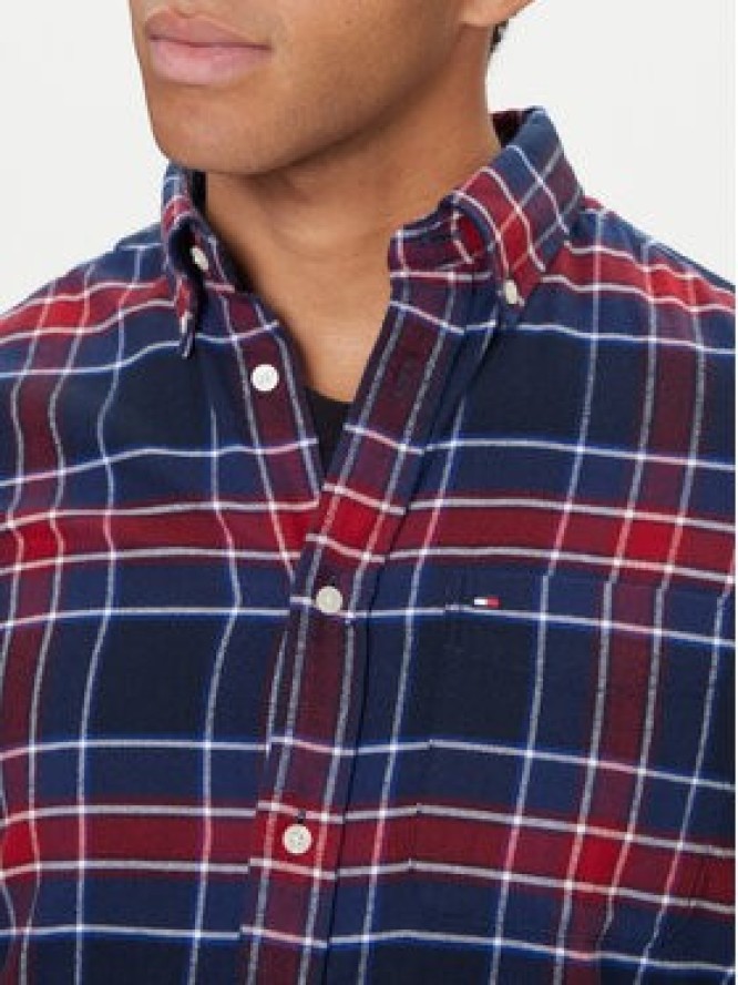 Tommy Hilfiger Koszula Hero MW0MW40473 Granatowy Regular Fit