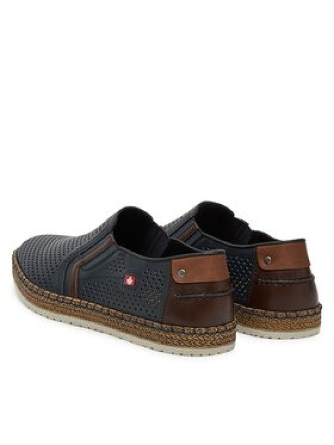 Rieker Półbuty B5297-14 Granatowy