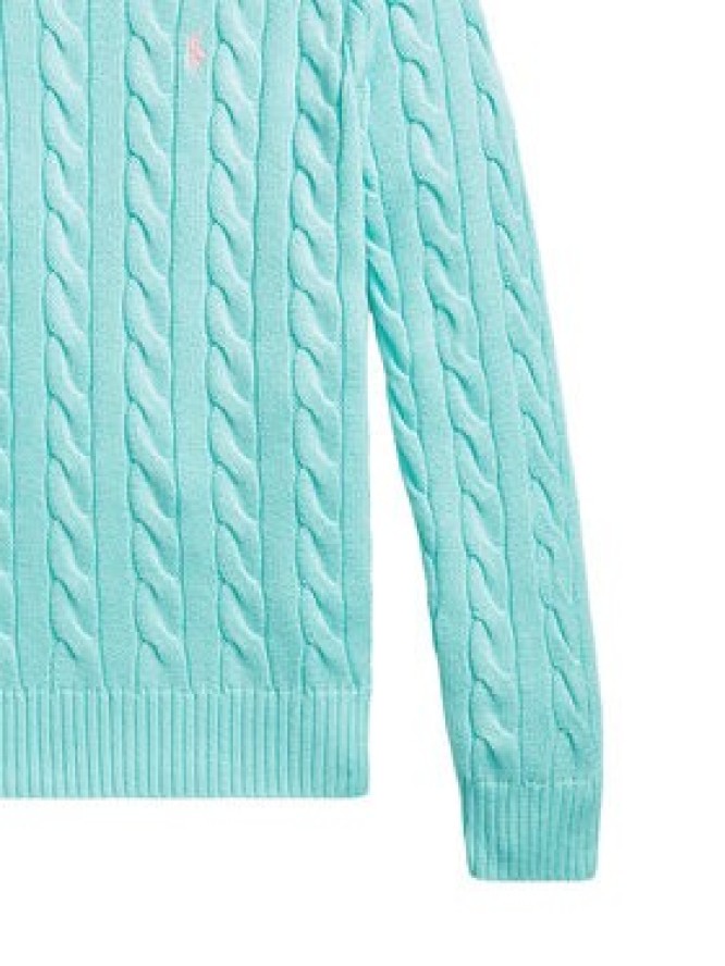 Polo Ralph Lauren Sweter 710775885547 Turkusowy Regular Fit