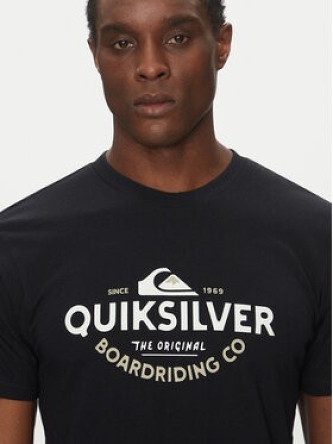 Quiksilver T-Shirt EQYZT08064 Czarny Regular Fit