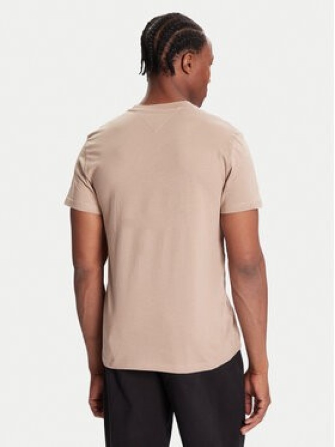 Tommy Jeans T-Shirt DM0DM21977 Beżowy Regular Fit