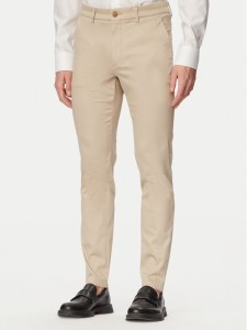 BOSS Spodnie materiałowe P-Kaiton1 50553841 Beżowy Slim Fit