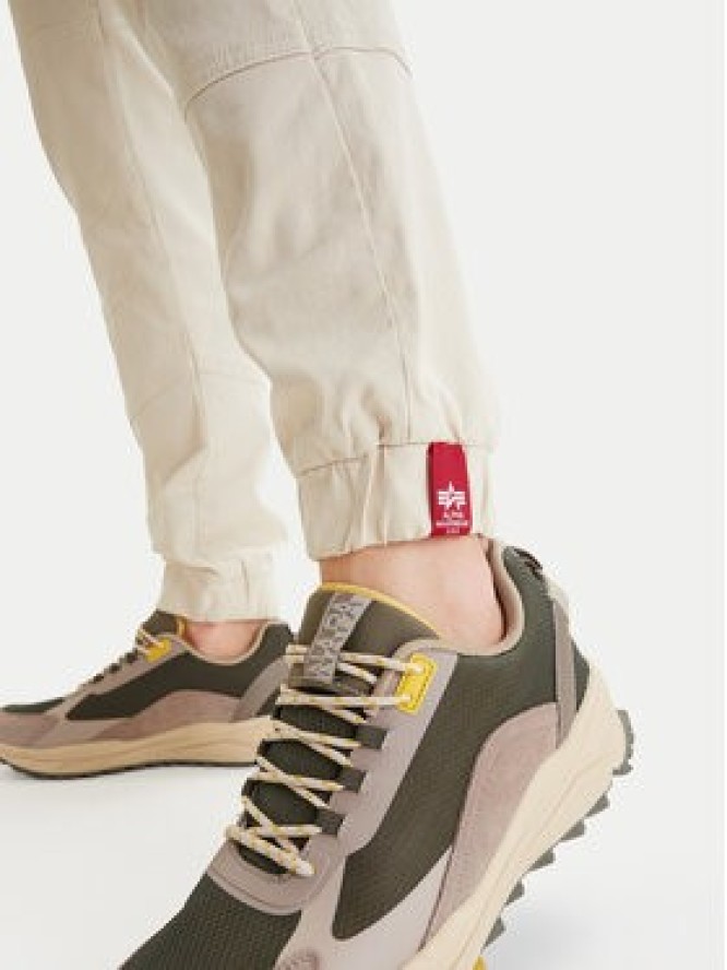 Alpha Industries Spodnie materiałowe Combat 126215 Écru Slim Fit