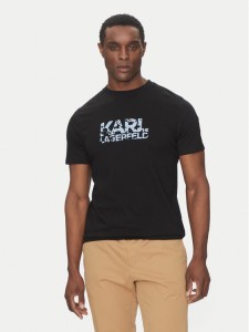 KARL LAGERFELD T-Shirt 755042 552224 Czarny Regular Fit