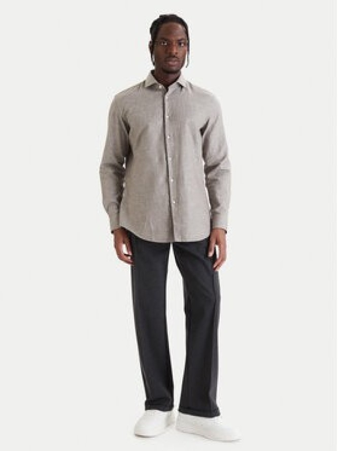 HUGO Koszula Kason 50539775 Beżowy Slim Fit