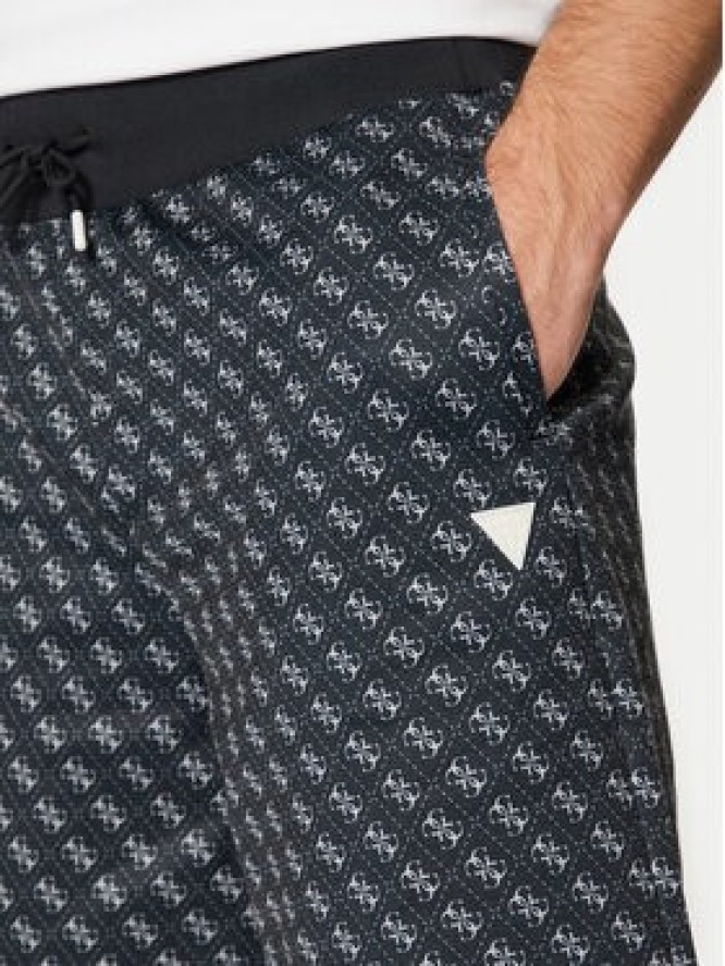 Guess Szorty materiałowe Z4YD03 FL04Q Czarny Regular Fit