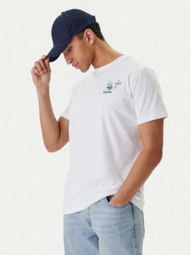 Kappa T-Shirt Ichico 37276JW Biały Regular Fit