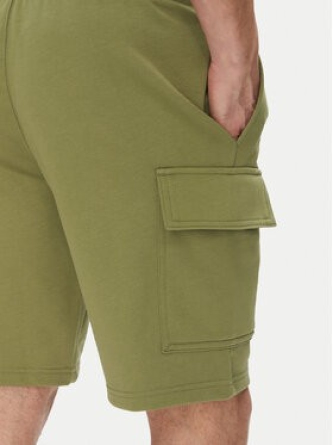 Lacoste Szorty sportowe GH9743 Khaki Regular Fit