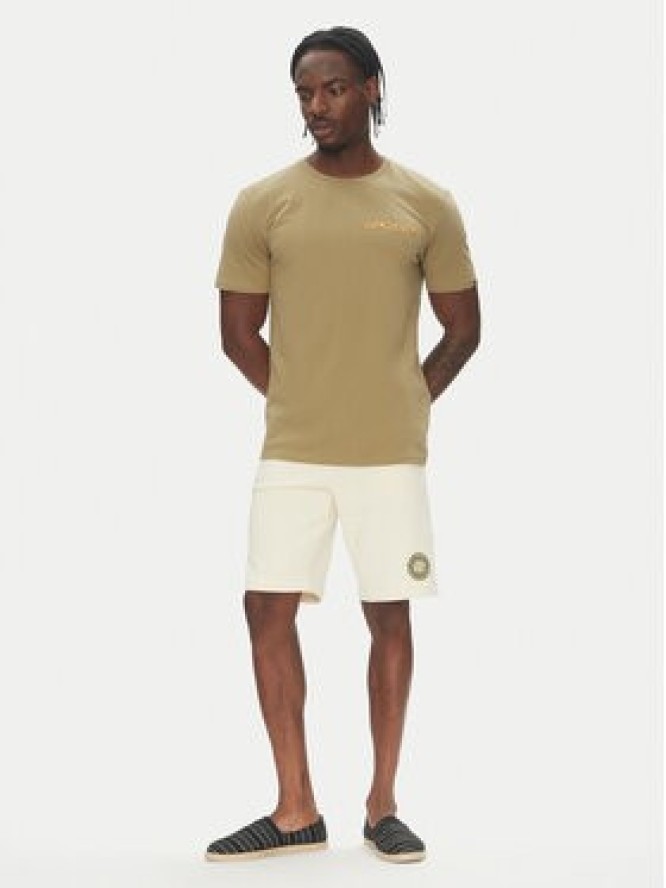 Quiksilver Szorty sportowe Circle Back EQYFB03395 Écru Regular Fit