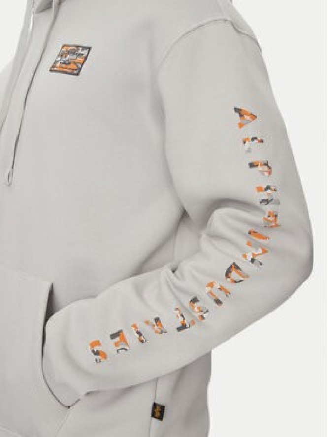 Alpha Industries Bluza Camo 156340 Szary Regular Fit