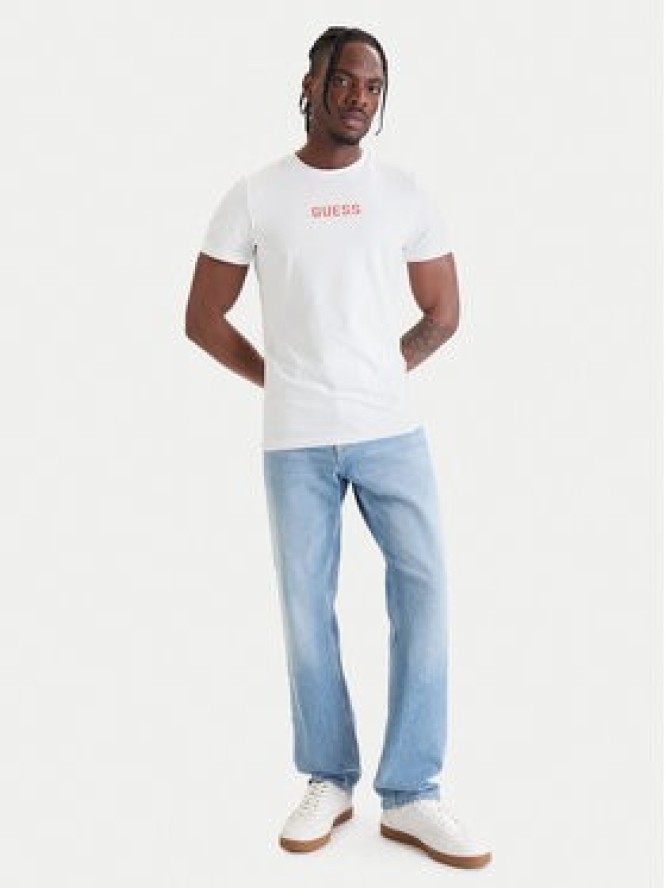Guess T-Shirt U6GM01 K6YW1 Biały Regular Fit