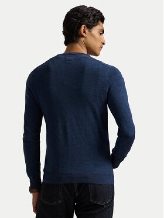 Polo Ralph Lauren Sweter 710946143006 Granatowy Slim Fit