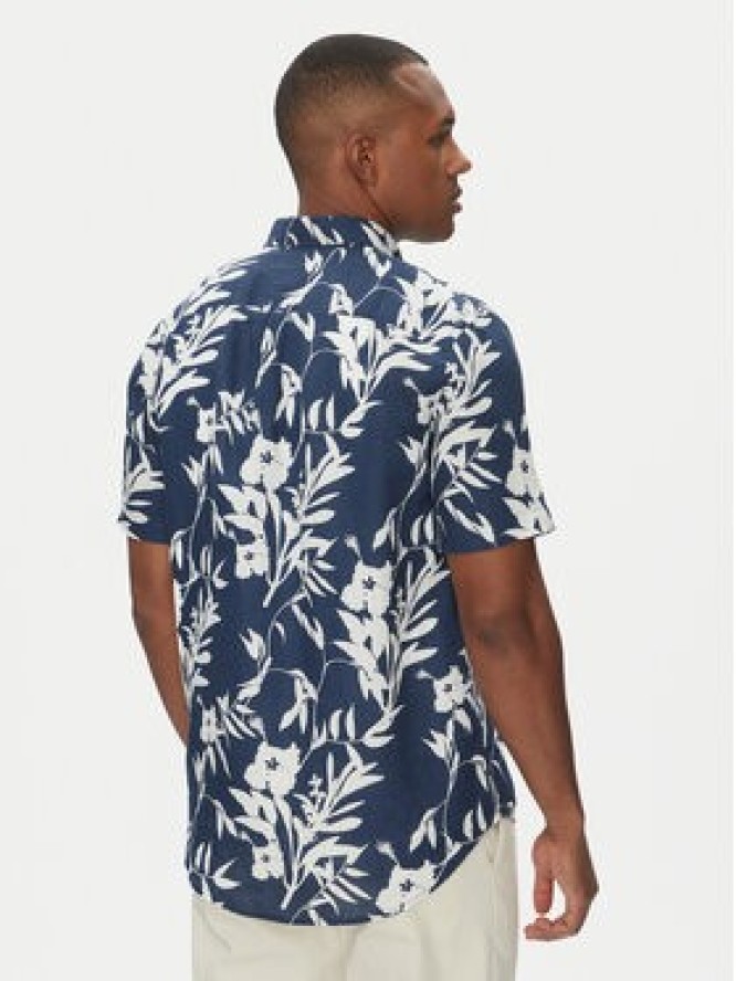 Tommy Hilfiger Koszula Tropical MW0MW38586 Granatowy Regular Fit