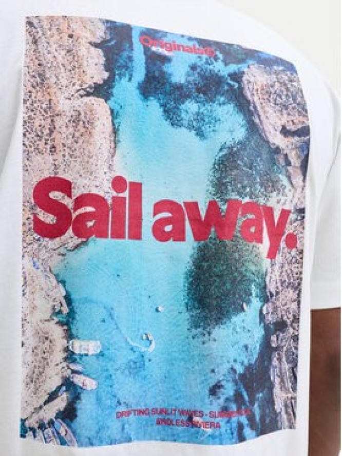 Jack & Jones T-Shirt Riviera 12295161 Biały Relaxed Fit