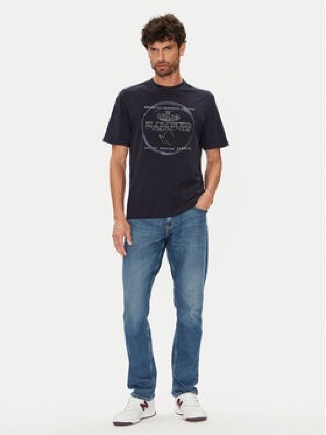 Napapijri T-Shirt S-Bald NP0A88SF Granatowy Regular Fit
