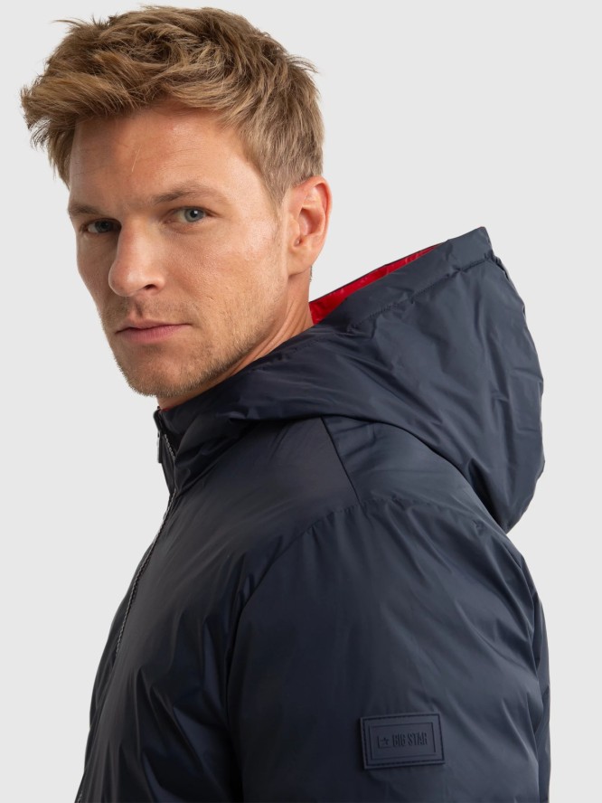 Kurtka męska dwustronna granatowo-czerwona Petri 403