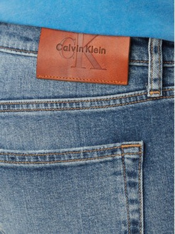 Calvin Klein Jeans Jeansy LV04RF742G Niebieski Tapered Fit