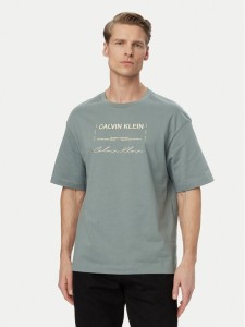 Calvin Klein Jeans T-Shirt LV04RE827G Szary Regular Fit