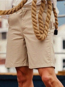 Szorty chino - beżowy