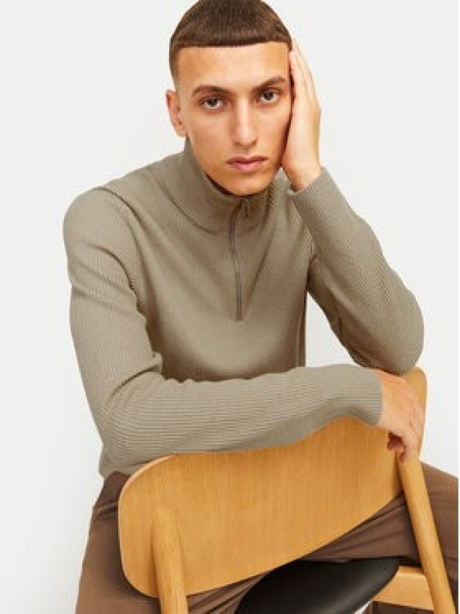 Jack & Jones Sweter Perfect 12257773 Beżowy Regular Fit