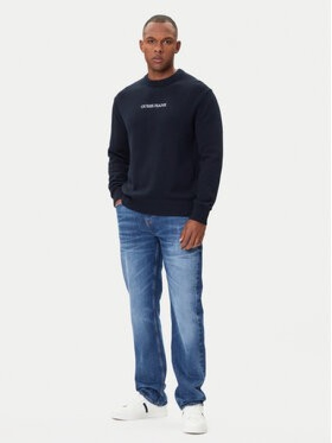 Guess Jeans Sweter M4BR31 Z3HM1 Granatowy Regular Fit