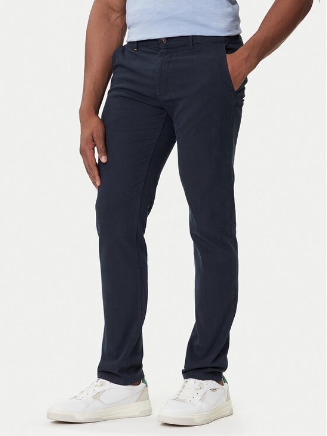 BOSS Chinosy 50548006 Granatowy Slim Fit