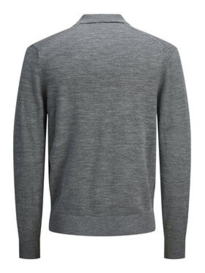 Jack & Jones Sweter Merino 12281757 Szary Regular Fit